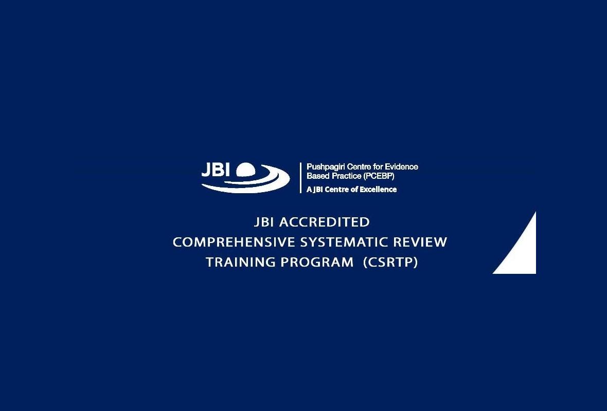 Comprehensive Systematic Review Training Program (CSRTP)